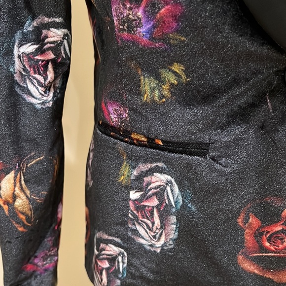 Mason’s Black Floral Blazer Jacket - Picture 3 of 11